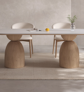 Juego de <span class=keywords><strong>Comedor</strong></span> de Madera Maciza de Fresno de Lujo, <span class=keywords><strong>6</strong></span> <span class=keywords><strong>Sillas</strong></span>, Diseño Rústico Moderno, Muebles para <span class=keywords><strong>Comedor</strong></span>, Fabricante de Foshan - Product Image 5