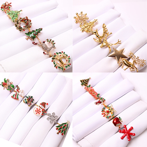 Khách sạn nhà Khăn ăn Vòng Giáng sinh đêm trước bữa tiệc tối kỳ nghỉ khăn ăn chủ - Product Image 6