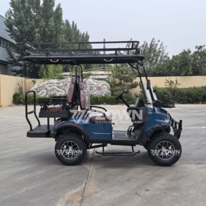 Voiturette de golf utilitaire 4 places avec toit ouvrant et porte-bagages extérieur pour le transport - Product Image 6