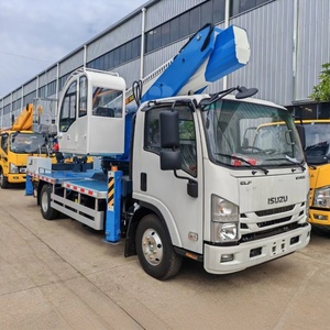 Plataforma Elevadora Telescópica ISUZU ELF KV100 de 23m, 25m, 30m, 45m con Canasta para Trabajo Aéreo - Product Image 2