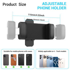 Support de téléphone mobile pour voiturette de golf avec aimants double face, compatible avec MSafe Iphone16, support de téléphone réglable pour voiturette de golf et salle de sport - Product Image 5