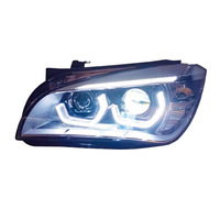 Nouveau kit de mise à niveau de phares de haute qualité pour X1 E84, modèles 2011-2019, avec anneaux Angel-Eye et feux de jour LED 12V, garantie de 6 mois