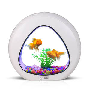 Sunsun 4 In 1 Glazen Mini Fish <span class=keywords><strong>Tank</strong></span> Desktop <span class=keywords><strong>Betta</strong></span> <span class=keywords><strong>Tank</strong></span> Eco Glas Aquarium Met Aquarium Licht En Filterpomp - Product Image 2