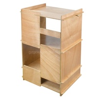 Nouveau produit : Étagère de rangement 4 niveaux pour tourne-disque et albums vinyles, support pour amplificateur et lecteur