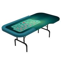 YH En Gros Personnalisé Pliant Table de Poker Américaine Simple 0 Roulette Tables Pour Le Plaisir