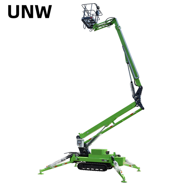 12m 16m 18m 24m Hydraulic Tracked Spider Man Lift Electric Telescopic Crawler Towable Boom Lift Cherry Picker