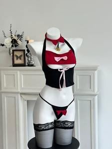 Bikini <span class=keywords><strong>Sexy</strong></span> farfalla simpatica ragazza gatto che blocca i colori appassionata e seducente pura Lingerie sensuale e romantica - Product Image 6