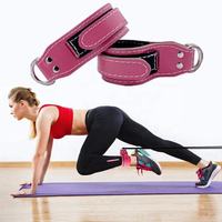 Support de pied de gymnastique réglable avec logo personnalisé pour entraînement Accessoires de fitness Sangles de cheville de protection pour machines à câble