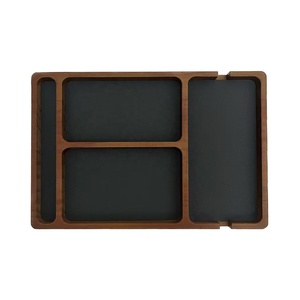 Personalizza il vassoio portaoggetti <span class=keywords><strong>in</strong></span> <span class=keywords><strong>pelle</strong></span> di legno <span class=keywords><strong>per</strong></span> telefono cellulare con chiave a portafoglio <span class=keywords><strong>in</strong></span> <span class=keywords><strong>pelle</strong></span> vegana elegante - Product Image 2