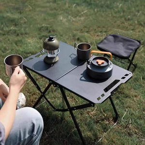 Mesa plegable para acampar, mesa plegable ligera para exteriores, mesa táctica plegable con bolsa de transporte para acampar, Picnic - Product Image 5
