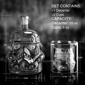 Juego de Decantador de Whisky con 2 Vasos, Diseño Cuadrado con Tapa en Forma de T, Grabado en Oro, Regalo para Hombre, para <span class=keywords><strong>Bourbon</strong></span>/Vodka, para Papá, Esposo, Novio - Product Image 4