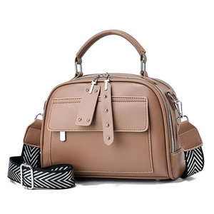 Fashion Design Straps Shoulder Crossbody Bag Pu Leather Handbags Ladies Zipper Closure Outdoor Large Capacity 2024 Bags - Product Image 4