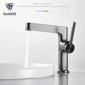 Hot Sale Taps Manufacturer Gun Black Deck Mounted Mixer Taps For Wash