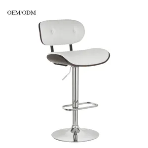 High Quality Unique Design French Art Deco Rustic Seat Swivel Adjustable Counter Height Bentwood Bar Stool