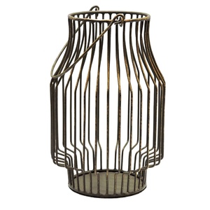 Portavelas de Navidad elegante con FAROL DE Metal de alta calidad de diseño moderno con tarros únicos, decoración navideña elegante para el hogar - Product Image 1