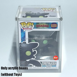 SHP Boîte de 4 pouces en acrylique transparent de haute qualité Funko Pop <span class=keywords><strong>Stranger</strong></span> <span class=keywords><strong>Things</strong></span> - Steve Vinyl Figure With Strong Magnet TOP Lid Protect Case - Product Image 1