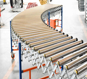 Transportador de Rodillos Telescópico Flexible de Alta Eficiencia Wangman 2025, con PLC y Velocidad Ajustable para el Transporte de Materiales - Product Image 4