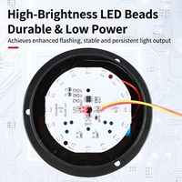 Tragbares Solar-Magnet-Blitzlicht mit hoher Intensität, prismatischer reflektierender PC-Amber-LED-Blitzleuchte für Einsatzfahrzeuge
