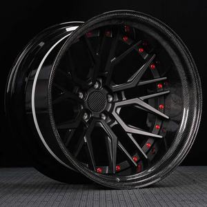 Cerchio Ruota Auto Personalizzato OEM Deep Dish in Fibra di Carbonio per BMW Audi Urus C8 Cerchione in Lega Forgiata da 18 19 21 20 22 Pollici 5x127 5x120 5x114.3 - Product Image 1