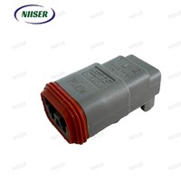 Conector Industrial Automotriz TE DT06-2S Deutsch Serie DT de 2 Pines, Carcasa Macho, IP68 Impermeable, Paso de 5.46mm