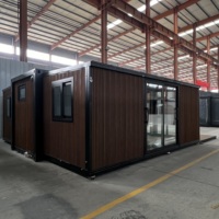 Maison préfabriquée extensible écologique en conteneur de 20 pieds et 40 pieds, villa préfabriquée, appartement préfabriqué, maison mobile, casa contenedor