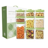 Bac de stockage hermétique pour aliments secs Conteneur de stockage de riz Farine de céréales Organisateur de garde-manger Distributeur d'aliments pour chiens et chats