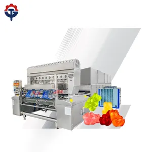 Eficiência ideal Máquinas de linha de confeitaria de produção contínua para fazer doces e gomas