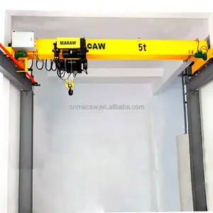 Workshop Warehouse 1 Ton 2 Ton 3 Ton 5ton 10ton 15 Ton 20 Ton Bridge Crane Monorail Electric Single Girder Overhead Crane Price