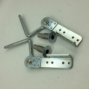 Bisagra de un solo oído para reposacabezas, manguito de 12 mm, ajuste multiángulo de 90-180 grados, montaje superficial, acero laminado en frío, herrajes para muebles - Product Image 1