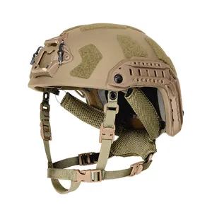 REVIXUN 공장 빠른 SF 하이 컷 전술 머리 보호 헬멧 아라미드/케블라 전투 헬멧