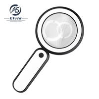 2X Handheld Illuminated Magnifying Glass with 21 LED 3 Modes Light, Portable Optical Magnifier Lens for Reading & Inspection