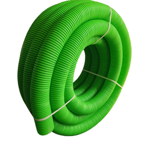 Venta caliente 50m de largo DN90mm HDPE Tubo de ventilación corrugado de doble pared Flexible de alta presión PC Hierba Tubos de plástico verde - Product Image 1