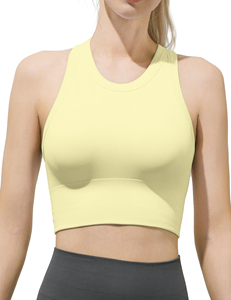 Sixim <span class=keywords><strong>c</strong></span>ủa phụ nữ liền mạch gân cao <span class=keywords><strong>c</strong></span>ổ áo ngự<span class=keywords><strong>c</strong></span> thể thao <span class=keywords><strong>c</strong></span>ó thể tháo rời đệm Yoga Tank Tops cho tập thể dụ<span class=keywords><strong>c</strong></span> Workout & chạy Crop Tops - Product Image 5