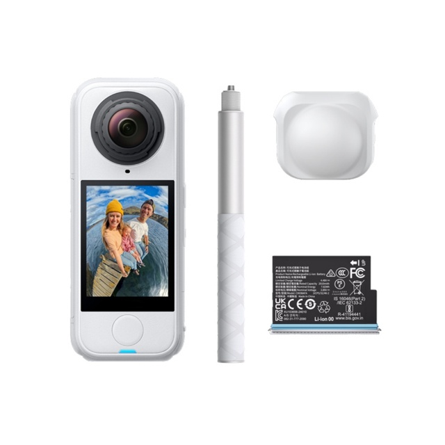 Inst360 X4 Air Starter Bundle CMOS Face Tracking Action Camera 8k 15m Waterproof 180 Wide Angle 360 Camera Invisible Selfie