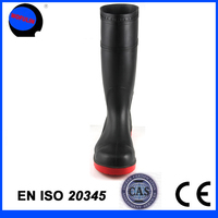 Bottes en PVC noir de haute qualité, hauteur genou, antidérapantes, thermiques, à embout d'acier, pour le travail, la pêche, été, hiver, unisexe, Wofulin Y-021