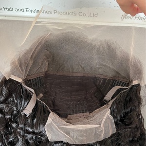 Pelucas de Cabello Humano Remy Brasileño 100% con Frente de Encaje para Mujeres Negras, Pre-Desplumadas, Ondas Profundas, Sin Pegamento, con Cabello de Bebé, de 12 a 40 Pulgadas, Gratis - Product Image 3
