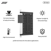 Canbest P2.9 P3.9 P4.8 extérieur 500*1000mm lampadaire de poteau d'éclairage routier affichage LED poteau de signe d'écran en aluminium moulé sous pression