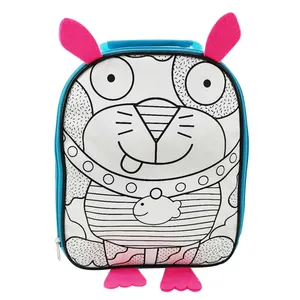 educational toys DIY DRAWING BACKPACK DIY TOYS wtih 5 pen wholesale animal koala style kids custom drawing bag