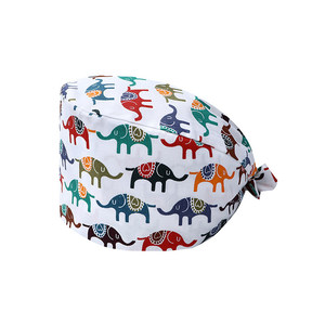 Chapeau chirurgical pour usage hospitalier, bandeau imprimé en coton-polyester pour hommes et femmes, accessoires de travail pour salle d'opération - Product Image 6