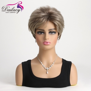 Futura Pixie <strong>Cut</strong> Highlight Short with Fringe Machine Made <strong>Wigs</strong> High Temperature Synthetic <strong>Wigs</strong> - Product Image 2