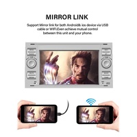 DVD Player Mobil Layar IPS 7 Inch 4 Core WIFI GPS Android 2 Din Stereo Mobil Audio Mobil untuk Ford Transit 2004-2008