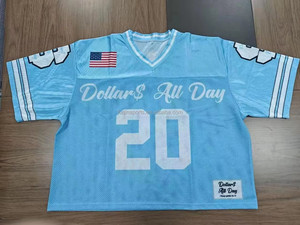 Tops courts personnalisés FQ, maillot de football américain, col en V, vêtements de sport pour femmes et filles, streetwear d'été, t-shirt de cheerleading - Product Image 4