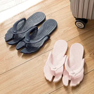 Factory Wholesale Collapsible Folding Home Slipper Travel Portable Slide Slipper