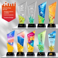 Trophée en cristal personnalisé pour réunion annuelle, récompense pour champion de ventes, médaille créative, employé exceptionnel, commémoratif personnalisé gratuit