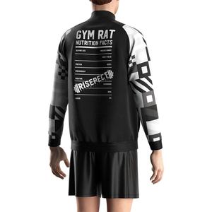 เสื้อแจ็คเก็ตออกกำลังกายแบบซิปสำหรับผู้ชาย ลายพิมพ์ซับลิเมชั่น สำหรับทีมฟิตเนสต่อสู้ ยกน้ำหนัก และฝึกซ้อมในยิม - Product Image 6