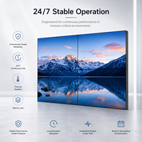 Écran d'affichage vidéo LCD intérieur à cadre ultra-fin, écran d'affichage numérique, matrice LED complète, luminosité 500 cd/m², Adobe RGB 98 %, personnalisable