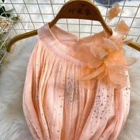 Nouvelle Robe de Soirée Chic et Élégante en Dentelle 3D Fleurie et Strass, Coupe A-Line Bouffante, Style Français, pour Femmes Riche, Collection Été 2026 – Vente en Gros