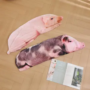 Funda de Almohada con Forma de Animal Realista sin Rellenar, Juguete de Cerdo sin Rellenar, Piel de Felpa, Certificado CE y de Fábrica Al por Mayor