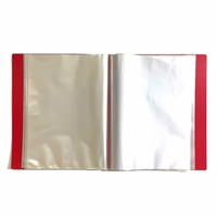 Porte-documents A4 avec 20 pochettes, 20 pages, classeur d'art, pochettes en plastique, classeurs de présentation, classeur transparent pour documents