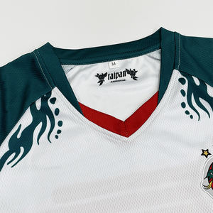 Camiseta de fútbol en blanco personalizada Diseño de impresión por sublimación Camiseta de fútbol transpirable de secado rápido - Product Image 4